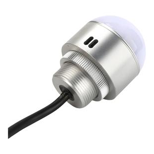 金属三色灯一体半球形防水报警指示灯12V信号灯机床设备警示灯24V