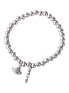 七夕礼物999古法珠珠女银幸福