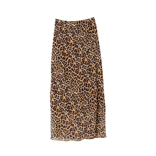 ENJOYME 商场同款复古豹纹半身裙女2025秋季新款修身显瘦鱼尾长裙