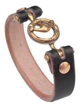 手作扣日本枥木鞍革手镯皮手环