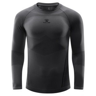 卡尔美运动紧身衣男女冬季长袖滑雪速干户外登山压缩保暖打底套装