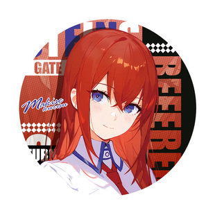 命运石之门动漫同人周边牧濑红莉栖椎名真由理镭射碎玻璃徽章吧唧