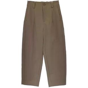 清仓特价 抗皱显瘦弹力休闲裤女哈伦直筒裤秋季宽松日杂风九分裤