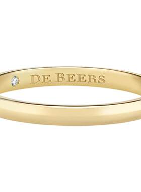 debeers戴比尔斯黄金2mm戒指