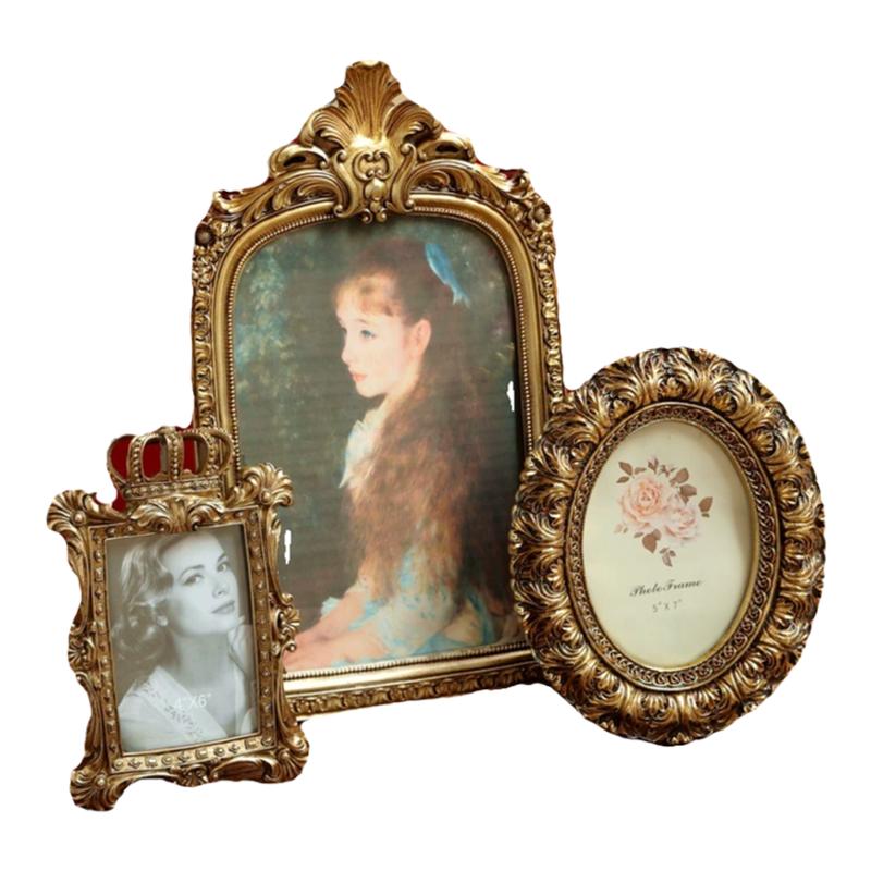 欧式乡村风复古树脂相框挂壁浮雕美式田园简约艺术创意画片框摆件