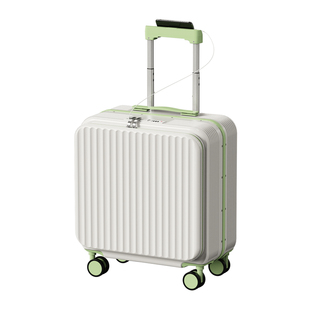 侧开行李箱女小型轻便18寸登机箱免托运可上飞机短途旅行拉杆箱子