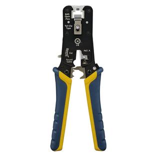 三堡原装进口全能型7类网线钳水晶头rj45压线钳专业级超五六七类穿孔非穿孔通用8P夹线钳燕尾夹屏蔽水晶头压