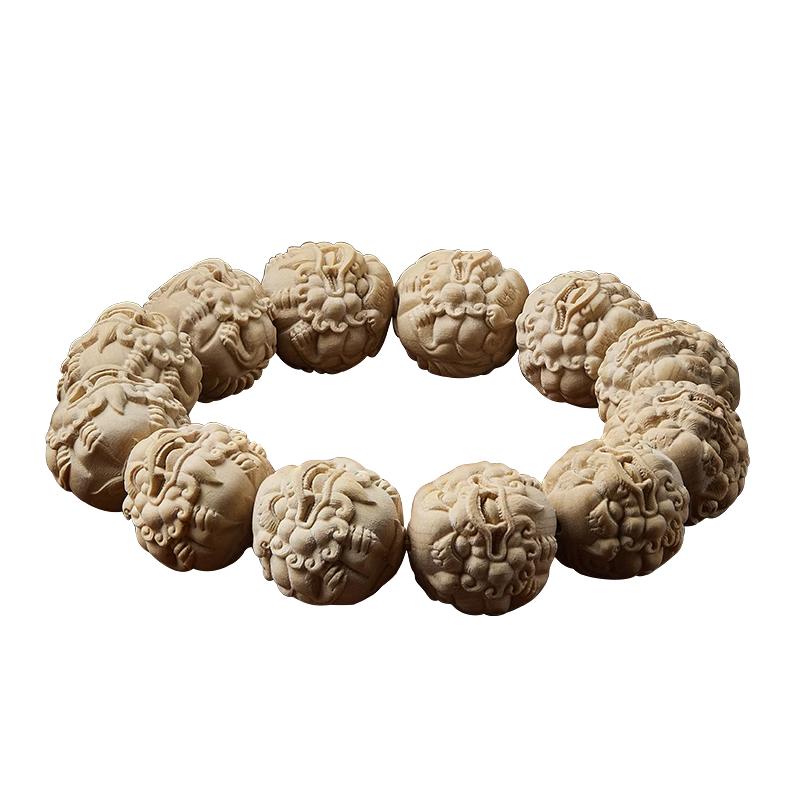 小叶黄杨木手串貔貅盘玩佛珠念珠