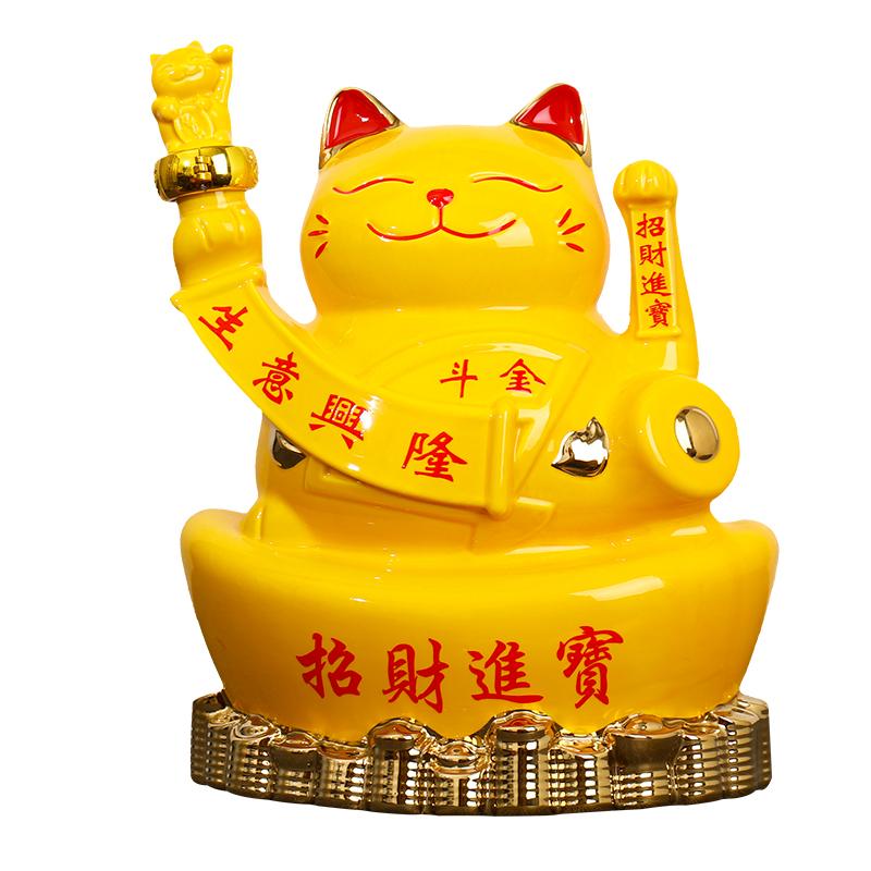 景德镇密封性好酒罐招财猫陶瓷