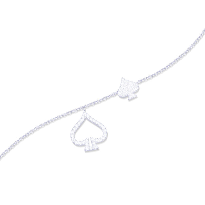 Herrin Dorn 赫琳德 经典黑桃系列黑桃项链 轻奢小众高级感气质