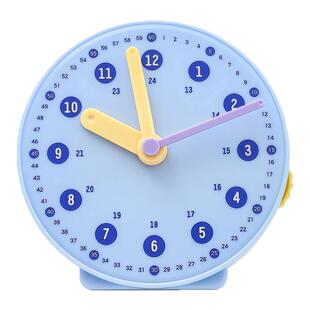 钟表模型小学教具家用时钟学具数学一二年级三针联动表盘认识时间