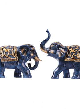 招财镇宅创意玄关电视柜大象摆件