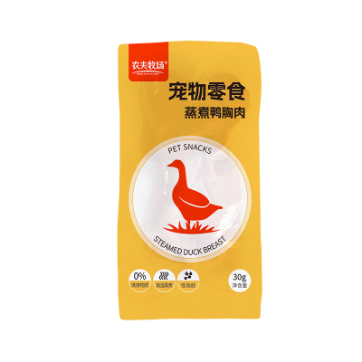 水煮鸭肉+鱼油猫狗爱吃熟肉