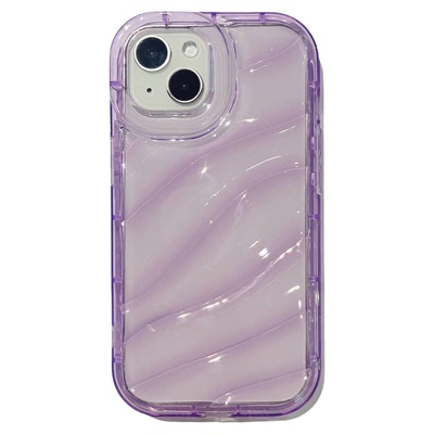 ripple laser clear soft case适用iphone 11 12 13 14 15 16 plus 17 pro max XR XS MAX 7 8 PLUS