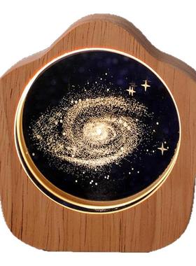 发光水晶星星灯卧室桌面摆件装饰