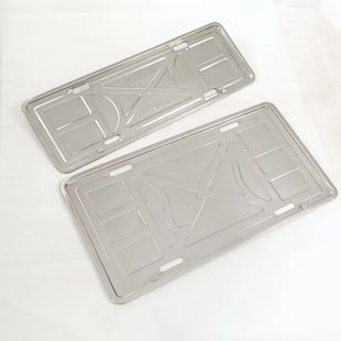 大货车客车黄牌车牌架牌照框半挂车牌保护边框大巴车不锈钢新交规