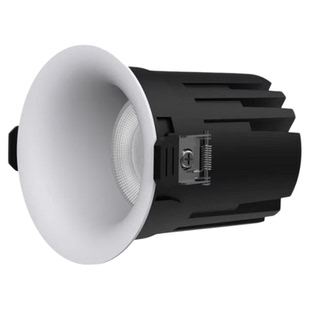 无边框筒灯可可蛋奶春雨乳胶漆同色嵌入式防眩射灯中古奶油风75mm