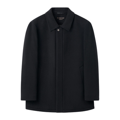 衬衫老罗一手长蓄热保暖羊毛大衣