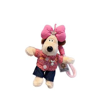 韩版穿衣飞行狗可爱玩偶包包挂件毛绒公仔背包钥匙扣男女书包挂饰