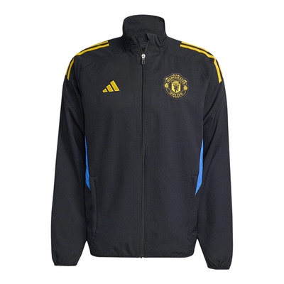 Adidas/阿迪达斯正品2025男士立领曼联足球运动修身外套JP3134