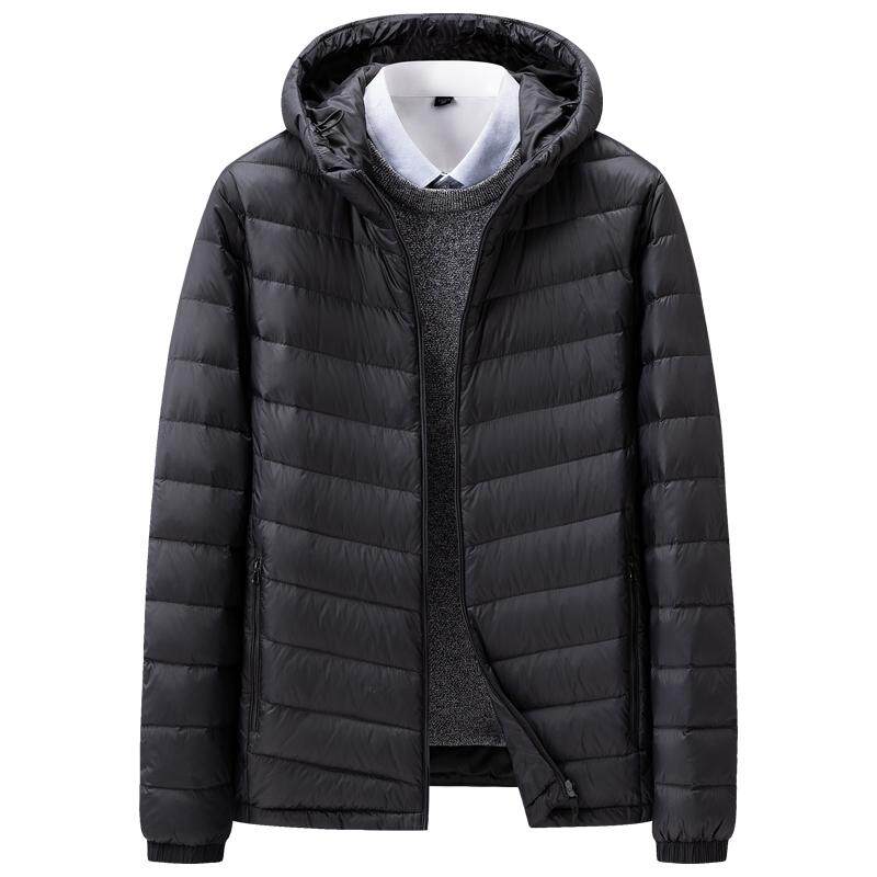 雅鹿立领轻薄羽绒服男秋冬季