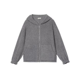 【新品】素然 ZUCZUG4M36 26春女士莱赛尔羊毛抓绒阔系拉链外套