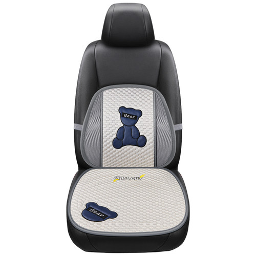 汽车坐垫四季通用夏季冰丝座椅凉垫女士车内车垫半包座套通风座垫