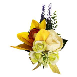 2024新款3D大朵蕙兰定制创意年会庆典宴会森系婚礼喜庆仿真胸花