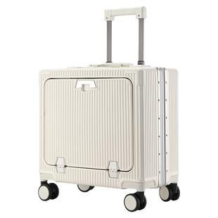 袋鼠前开盖小行李箱2025新款前置前开口20登机18寸小型旅行拉杆16