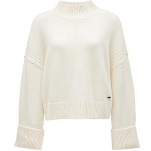 ONLY冬季含绵羊毛小高领落肩宽松毛衣针织衫女|124413046