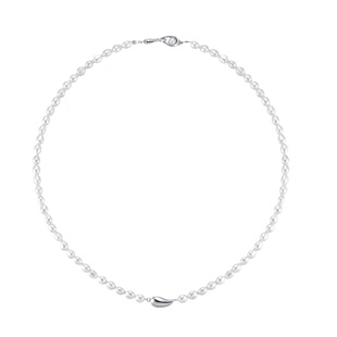 sanswood《溪源》两用佩戴！新款设计感水滴珍珠颈链女百搭通勤