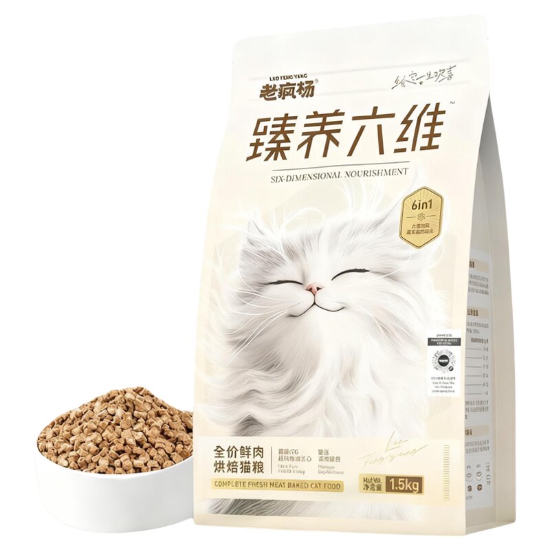 老疯杨烘焙猫粮42天美毛鱼油注心