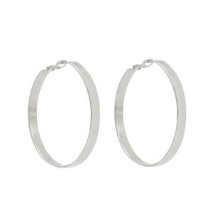 「长期主义」宁艺卓同款圆圈耳环耳圈素圈蚊香盘耳夹耳饰女耳钉银