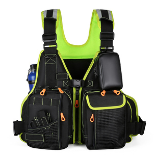 专业钓鱼救生衣大浮力背心马甲成人矶钓海钓便携多功能马夹路亚服