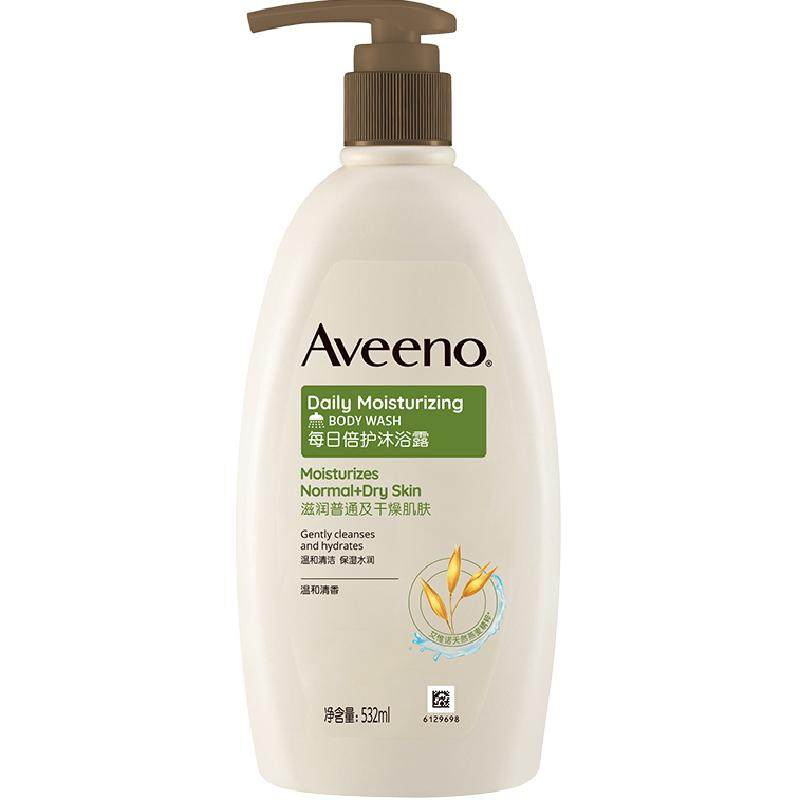 Aveeno/艾惟诺成人每日倍护燕麦舒缓水润保湿沐浴露天然温和