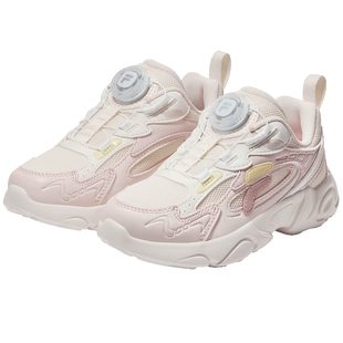 FILA斐乐儿童童鞋跑步鞋2026春季新款男女小童旋钮扣运动鞋子松果