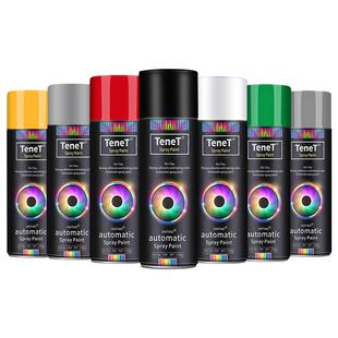 自动手摇黑色自喷漆金属防锈漆汽车专用车漆白色银色油漆防水烤漆