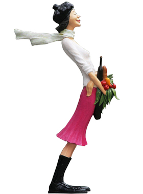 大型彩绘铸铁玻璃钢人物塑像