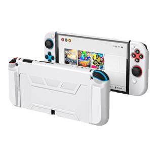 HONCAM switcholed保护壳适用于任天堂switch保护套分体纯色可插底座NS防摔保护套oled配件