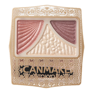 CANMAKE/井田日本蝴蝶结三色眼影渐变珠光闪粉便携12/13正品