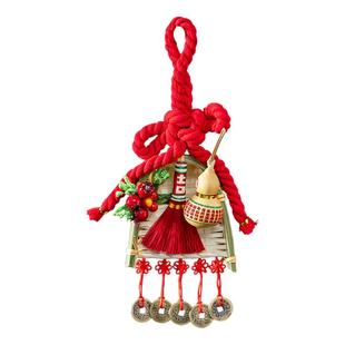 乔迁之喜装饰大门挂件簸箕葫芦新居布置卧室房门挂饰搬家入宅仪式