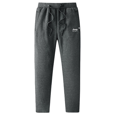 吉普加绒加厚卫裤男士冬季爸爸装