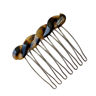 高颅顶公主头刘海碎发插梳前额侧边发夹整理神器后脑勺发卡倒插梳