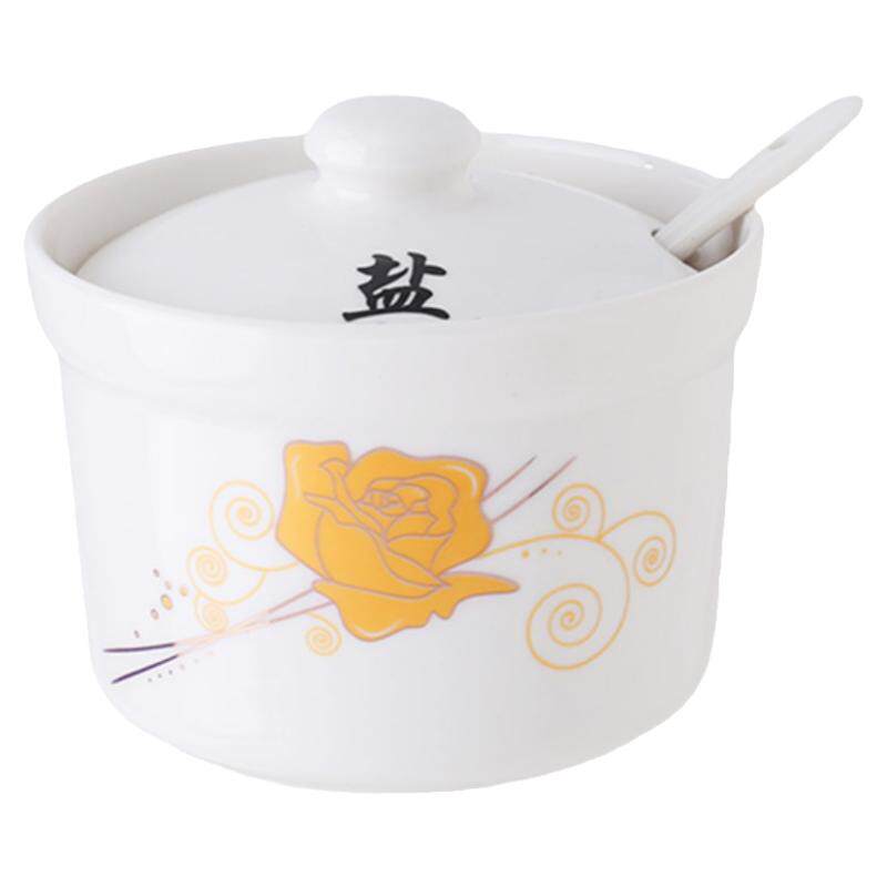 陶瓷盐罐辣罐调味瓶佐料盒猪油罐调味瓶罐/调料研磨器
