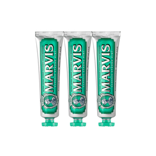 Marvis玛尔仕进口牙膏经典强力薄荷清新口腔护理套装85ml官方正品
