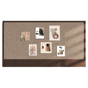 餐厅照片墙背景板毛毡板墙贴墙面装饰展示板遮丑软木板留言板家用