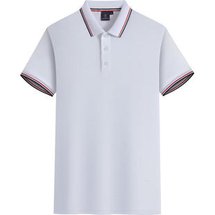 polo衫定制工作服印logo男女短袖剌绣大码高端夏纯棉翻领工衣t恤