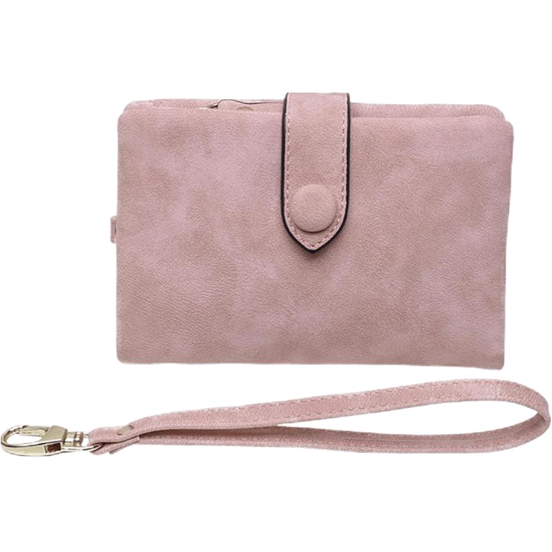 Mi Yin Wallet Female Short INS Simple 2024 New Student Korean cute two -fold multi -function coin purse