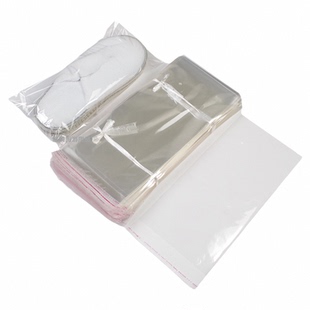 宾馆酒店一次性拖鞋包装袋子自封口自粘袋透明塑料鞋套OPP千个/件