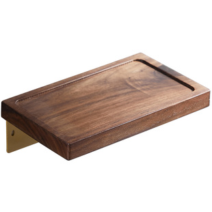 卫生间手机托盘置物架免打孔追剧神器欧式中式卧室浴室墙面纸巾架